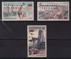 Cameroun Poste Aérienne N°49/51 - Neuf ** Sans Charnière - N°51 (numéro Du Timbre écrit Au Dos) - TB - Camerun (1960-...)