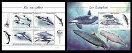 Central Africa  2022 Dolphins. (607) OFFICIAL ISSUE - Dauphins