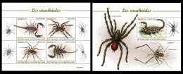 Central Africa  2022 Arachnids. (617) OFFICIAL ISSUE - Araignées