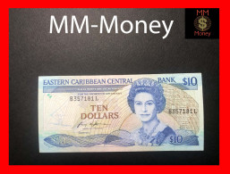 East - Eastern Caribbean   10 $  1985   P. 23  *L*   "St. Lucia"     VF \ XF - East Carribeans
