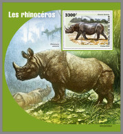 NIGER 2022 MNH Rhinos Nashörner Rhinoceros S/S I - OFFICIAL ISSUE - DHQ2314 - Rhinoceros