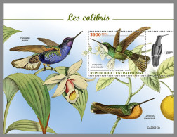 CENTRAL AFRICAN REP. 2022 MNH Hummingsbirds Kolibris Colibris S/S - OFFICIAL ISSUE - DHQ2314 - Kolibries