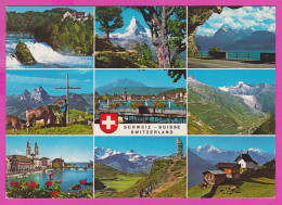290158 / Switzerland - Rheinfall Matterhorn Axenstrasse Stoos Luzern Rhonegletscher Zurich Simlon Bettmeralp PC 16166 - Matt