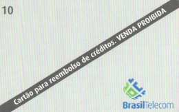 Brazil:Brasil:Used Phonecard, Brasil Telecom, 10 Units, Advertising, 2001 - Brasilien