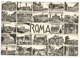 AC6601 Saluti Da Roma - Panorama Vedute Multipla / Viaggiata 1959 - Mehransichten, Panoramakarten