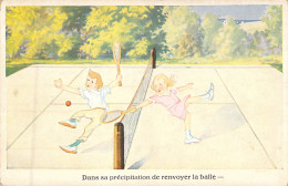 HUMOUR - Dans Sa Précipitation De Renvoyer La Balle - Carte Postale Ancienne - Humor