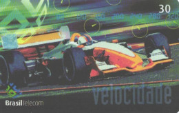 Brazil:Brasil:Used Phonecard, Brasil Telecom, 30 Units, Formula 1 Car, 2002 - Brasilien