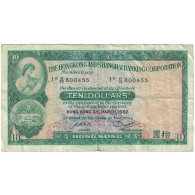 Billet, Hong Kong, 10 Dollars, 1959-83, 1982-03-31, KM:182j, TB+ - Hongkong