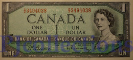 CANADA 1 DOLLAR 1954 PICK 75b UNC - Canada