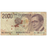 Billet, Italie, 2000 Lire, D.1990, KM:115, B - 2000 Lire