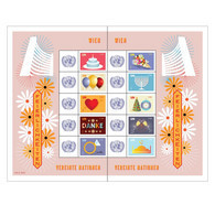 ONU Vienne 2021 - Feuille De Timbres Personnalisés "Celebrations" ** - Blocs-feuillets