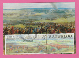 Carte Maximum - Belgique - 1990 - Bataille De Waterloo - Braine L'Alleud - Napoléon - 1981-1990