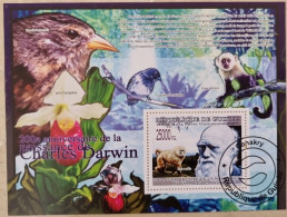 GUINEE Oiseaux, Singes, Anniversaire DARWIN Yvert BF 992 Oblitéré. Used  (2009) - Sonstige & Ohne Zuordnung