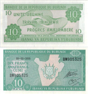 Burundi 10 Francs 2005 P-33e UNC  #4802 - Burundi