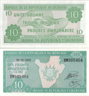 Burundi 10 Francs 2005 P-33e UNC  #4803 - Burundi