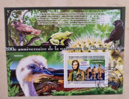 GUINEE Hommes Prehistoriques, Anniversaire DARWIN. YVERT BF N° 994 Oblitéré. Used  (2009) (b) - Vor- Und Frühgeschichte