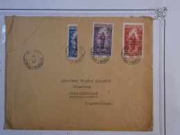 C AEF OUBANGUI BELLE  LETTRE RR PURE ARCHIVE DECOUVER 1932 PETIT BUREAU OUESSO A FORT SOUFFLAY MOYEN CONGO +TP BISSEC + - Storia Postale