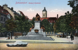 SCHWEINFURT - RÜCKERT-DENKMAL - CARTOLINA FP SPEDITA NEL 1910 - Schweinfurt