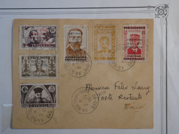 C  INDO CHINA  BELLE  LETTRE RRR 1946 HA -NOI -TRONG +SURCHARGES + AFFRANCH. PLAISANT - Covers & Documents