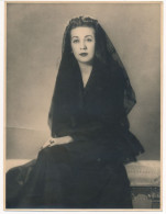 Photographie Ancienne Portrait Artistique De Mme AUXION DE RUFFÉ Assise - Beauté 1920 - 1930 Aristocratie Belgique - Personas Identificadas