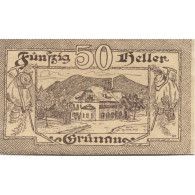 Billet, Autriche, Grünau, 50 Heller, Manoir, 1920 SPL, Mehl:FS 300a - Autriche