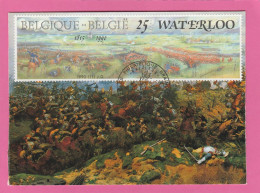 Carte Maximum - Belgique - 1990 - Bataille De Waterloo - Braine L'Alleud - Napoléon - 1981-1990