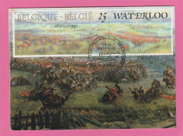 Carte Maximum - Belgique - 1990 - Bataille De Waterloo - Braine L'Alleud - Napoléon - 1981-1990