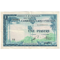 Billet, Indochine Française, 1 Piastre = 1 Kip, 1954, KM:100, TTB - Indochine