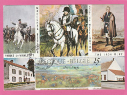 Carte Maximum - Belgique - 1990 - Bataille De Waterloo - Braine L'Alleud - Napoléon - 1981-1990