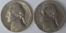 USA - 5 Cents 1969 D & 1996 P, Jefferson Nickel, KM# A192 (#2163) - 1938-…: Jefferson