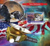 Maldives 2015, Space, Mission To Pluto, New Horizon, Eagle, BF - Timbres