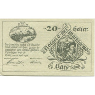 Billet, Autriche, Gars Am Kamp, 20 Heller, Forêt 1920-12-31, SPL, Mehl:FS 222a - Autriche