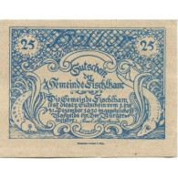 Billet, Autriche, Fischlham, 25 Heller, Eglise 1920-12-31, SPL Mehl:FS 203I - Autriche