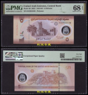 United Arab Emirates / UAE 5 Dirhams (2021),  Polymer, PMG68 - Emirats Arabes Unis