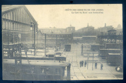 Cpa Du 75 Paris Grèves Des Chemins De Fer - Nord - La Gare Du Nord Sans Locomotives    LANR51 - Huelga