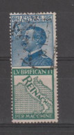 REGNO:  1924/25  PUBBLICITARI  -  25 C. REINACH  AZZURRO  E  VERDE  US. -  SASS. 7 - Reklame