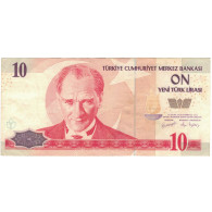 Billet, Turquie, 10 Lira, 1970, 1970-01-14, KM:147a, TTB - Turquie