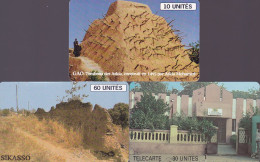 Mali 3 Phonecards Chip - - - Landscape - Mali