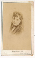 Photographie Ancienne CDV Portrait D'une Jeune Femme Actrice Alice REGNAULT Photographe Reutlinger à Paris - Personas Identificadas