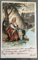 E. Döcker: Walther Von Der Vogelweide. Carte Précurseur Circulée 1900 - Döcker, E.
