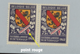 Variété 542 V1   **.  Postfris. Point Rouge - 1931-1960