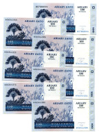 RC 24874 MADAGASCAR LOT DE 7 BILLETS DE 100 ARIARY / 500 FRANCS EMIS EN 2004 - Madagascar