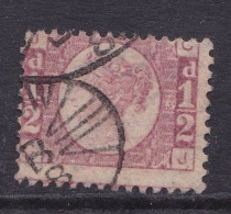 GB Line Engraved Victoria Imperf 1/2 D Red Plate 12 Good Condition. - Oblitérés