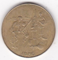 États De L'Afrique De L'Ouest 10 Francs 1986 FAO , En Bronze Aluminium, KM# 10 - Autres – Afrique