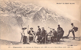 FRANCE - 74 - CHAMONIX - La Terrasse De Planpraz Et Le Mont Blanc - Carte Postale Ancienne - Chamonix-Mont-Blanc