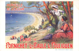 Pornichet La Baule Le Pouliguen * CPA Publicitaire Illustrateur E. LESSEIUX 1900* Chemins De Fer D'orléans * Art Nouveau - Pornichet