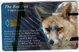 Gibraltar - GIB-C-32, Red Fox, Wildlife Of Gibraltar, 2001, 3000ex, Mint NSB` - Gibraltar