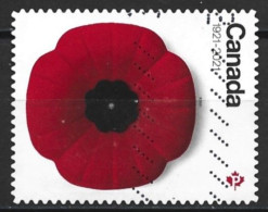 Canada 2021. Scott #3307 (U) Royal Canadian Legion Remembrance Poppy  *Complete Issue* - Oblitérés