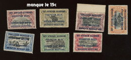 28/35 B. Série ** Postfris. Cote 85- Avec Charnière.  Manque Le 15c - Used Stamps