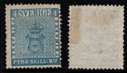 2497B- SWEDEN - 1855 - SC#: 2 - MH - ARMS COAT. SCV: US$ 1125.00 ++ - Unused Stamps